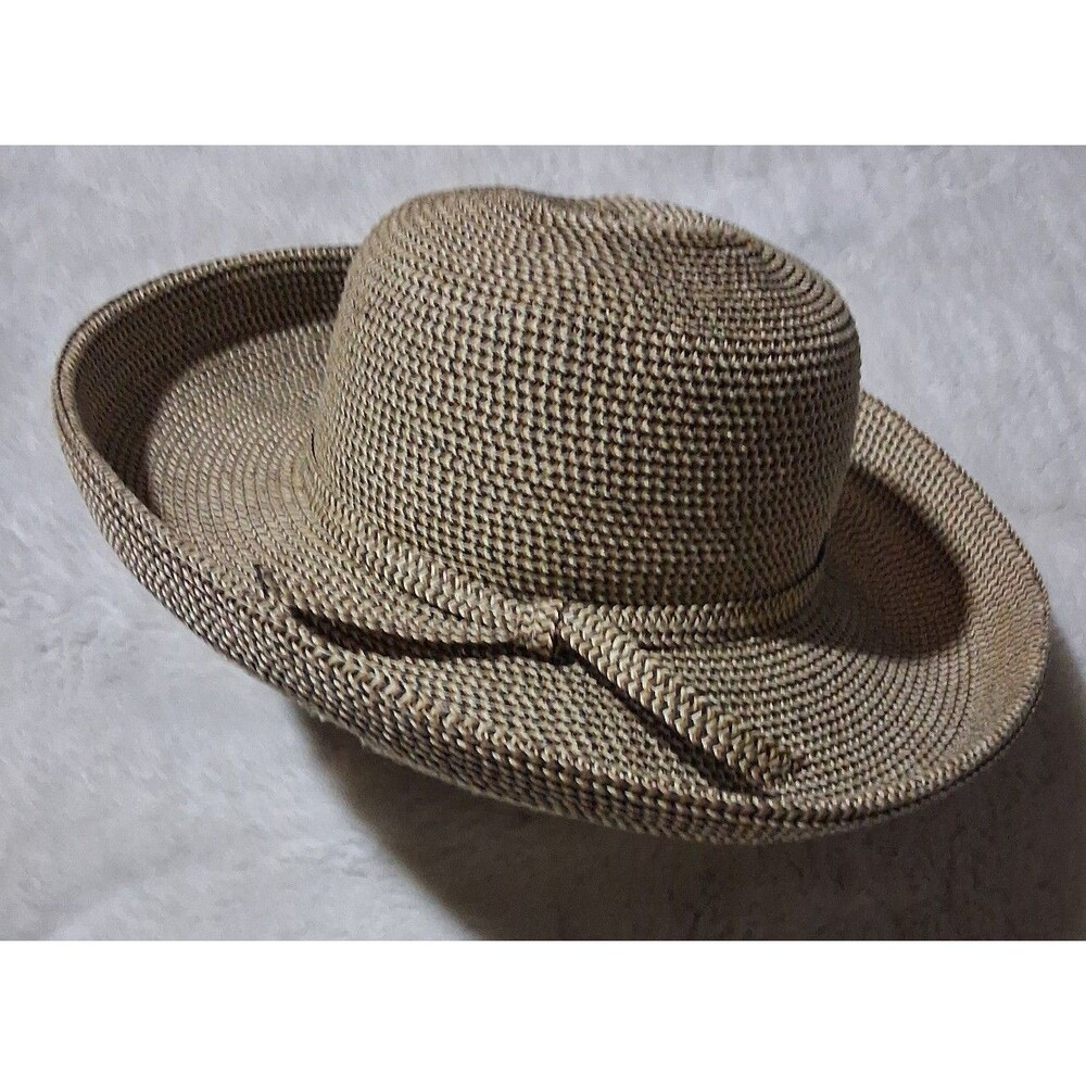 Karen Keith  high-quality weaved, modern Toyo straw hat. SZ medium